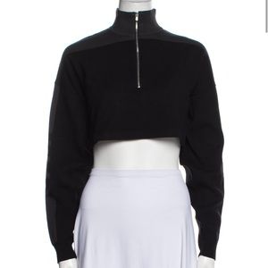 KITH mock neck crop sweater